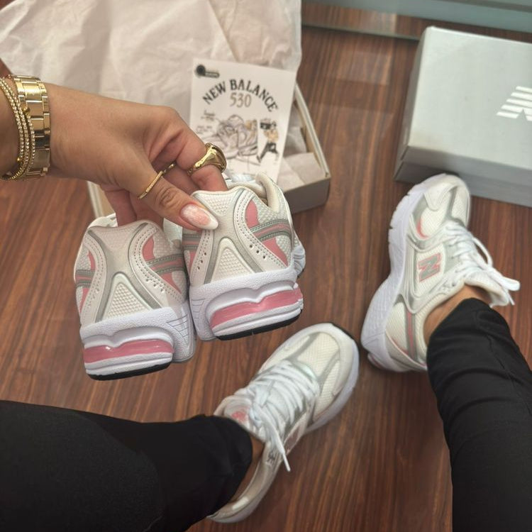 New balance 530 turbo branco/rosa