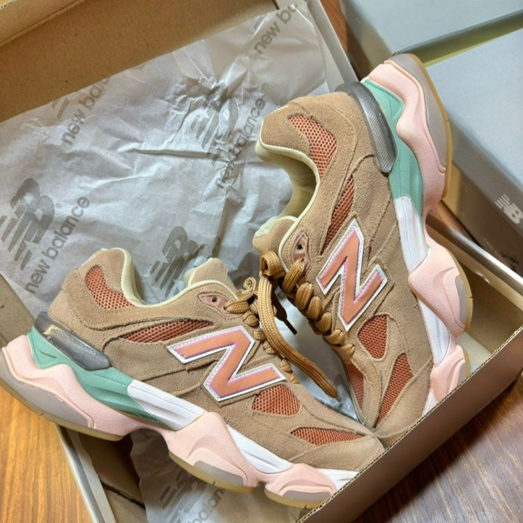 New balance 9060 couro rosa goiaba